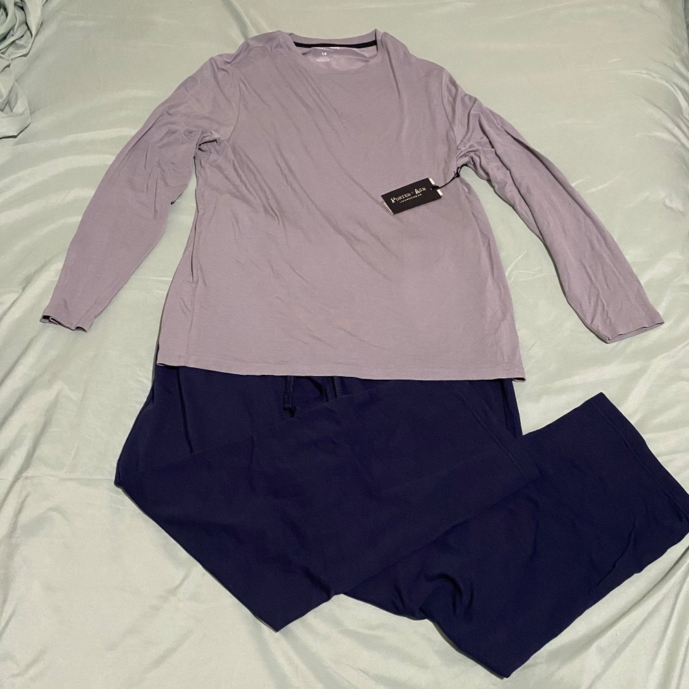 NWT Men’s Porter + Ash Loungewear Set-Large-Navy and Gray